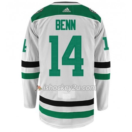 Mænd NHL Dallas Stars Trøje JAMIE BENN 14 Adidas Hvid Authentic